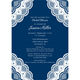 Navy Vintage Lace Invitations Image 4 of 7